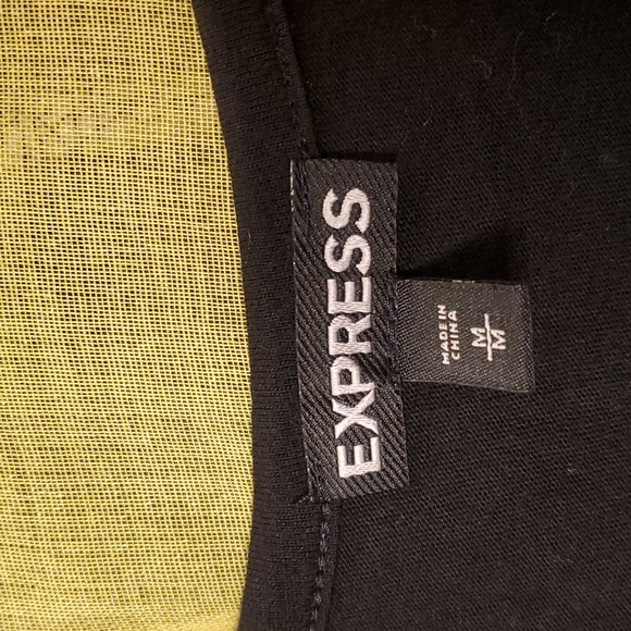 EUC 🖤 Express fringe modal flowy embellished tank - Picture 3 of 10